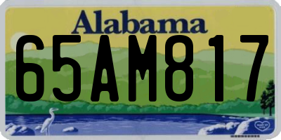 AL license plate 65AM817