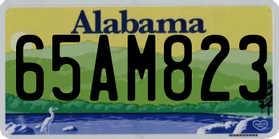 AL license plate 65AM823