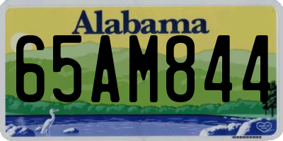 AL license plate 65AM844