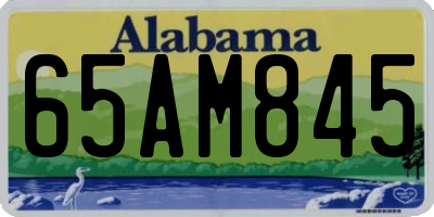 AL license plate 65AM845