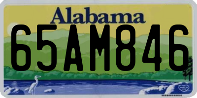AL license plate 65AM846
