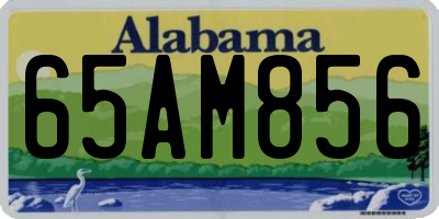 AL license plate 65AM856