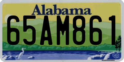 AL license plate 65AM861