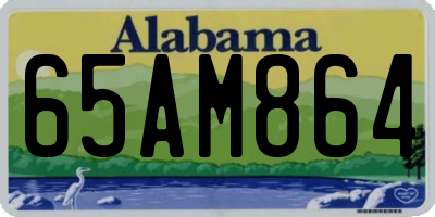 AL license plate 65AM864