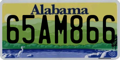 AL license plate 65AM866