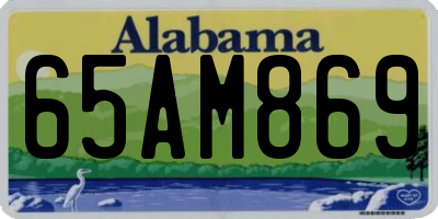 AL license plate 65AM869