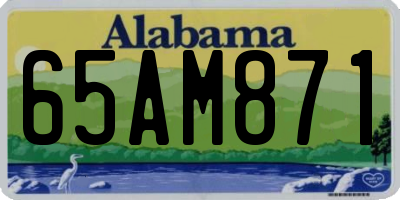 AL license plate 65AM871