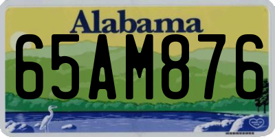 AL license plate 65AM876