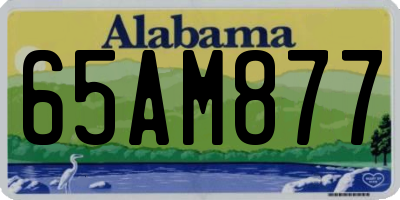 AL license plate 65AM877