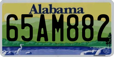 AL license plate 65AM882