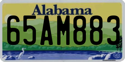 AL license plate 65AM883