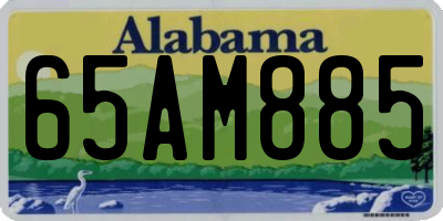 AL license plate 65AM885