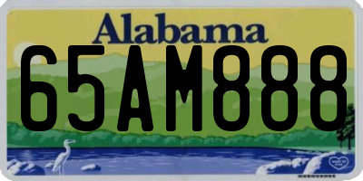 AL license plate 65AM888