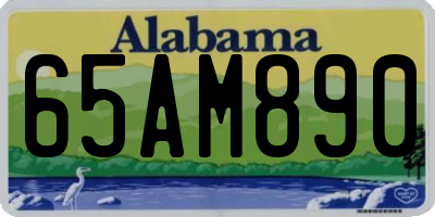 AL license plate 65AM890
