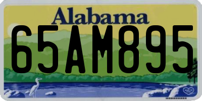 AL license plate 65AM895