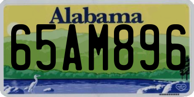 AL license plate 65AM896