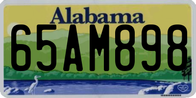 AL license plate 65AM898