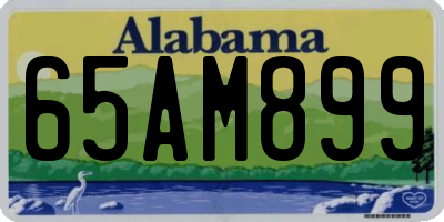 AL license plate 65AM899