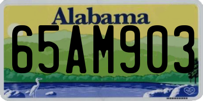 AL license plate 65AM903