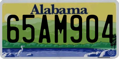 AL license plate 65AM904