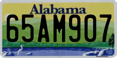 AL license plate 65AM907