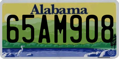 AL license plate 65AM908