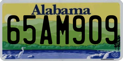 AL license plate 65AM909
