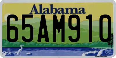 AL license plate 65AM910