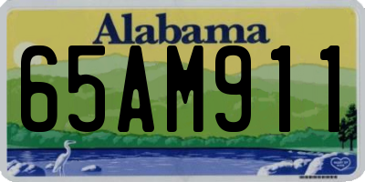 AL license plate 65AM911