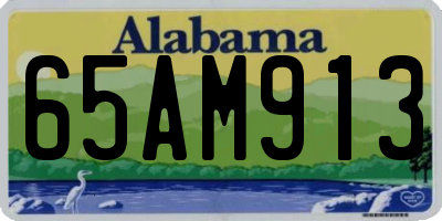AL license plate 65AM913