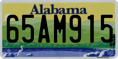 AL license plate 65AM915
