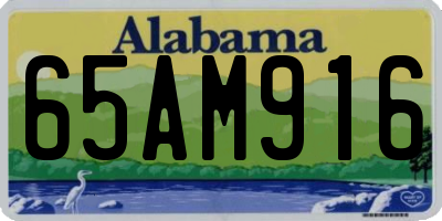 AL license plate 65AM916