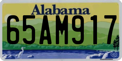 AL license plate 65AM917