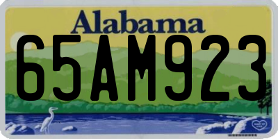 AL license plate 65AM923