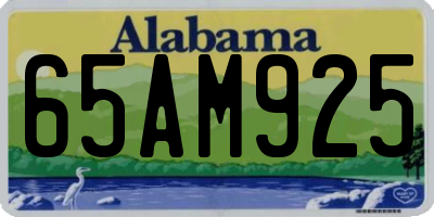 AL license plate 65AM925