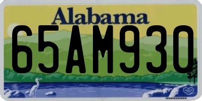 AL license plate 65AM930