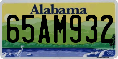 AL license plate 65AM932