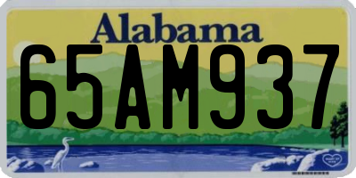 AL license plate 65AM937