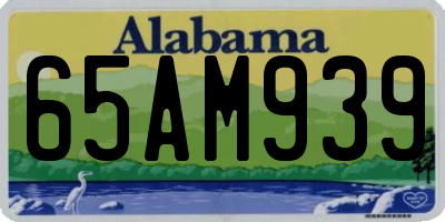 AL license plate 65AM939