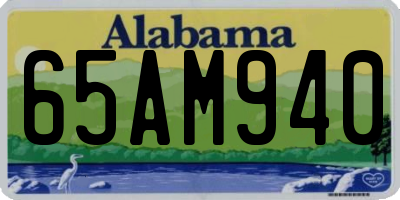 AL license plate 65AM940