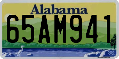 AL license plate 65AM941