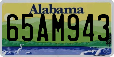 AL license plate 65AM943