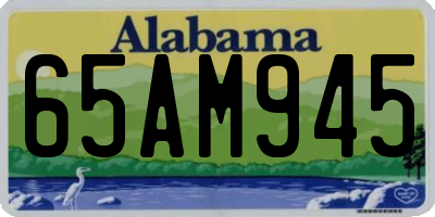AL license plate 65AM945