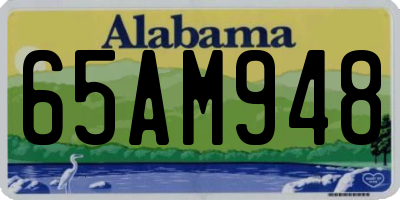AL license plate 65AM948