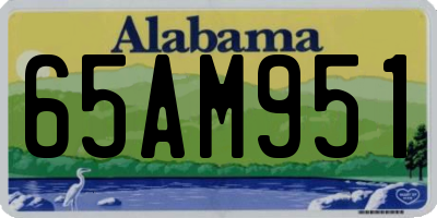 AL license plate 65AM951