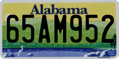 AL license plate 65AM952