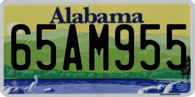 AL license plate 65AM955
