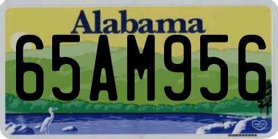 AL license plate 65AM956