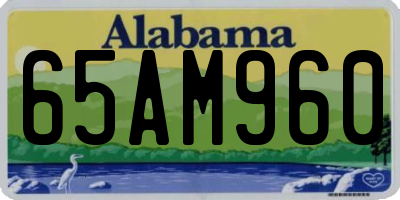 AL license plate 65AM960
