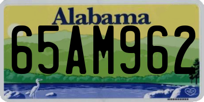 AL license plate 65AM962